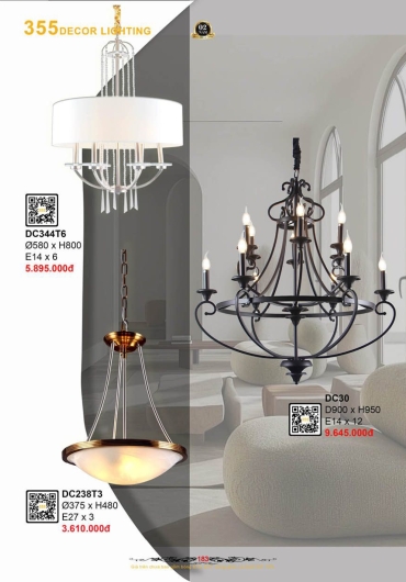 CATALOGUE ĐÈN TRANG TRÍ 355 - 2025