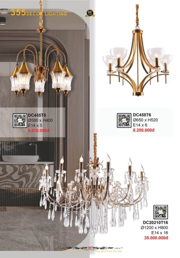 CATALOGUE ĐÈN TRANG TRÍ 355 - 2025