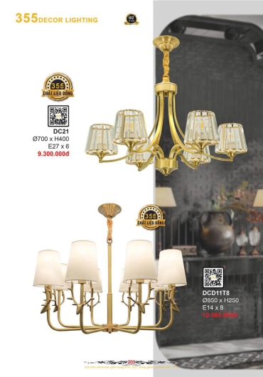 CATALOGUE ĐÈN TRANG TRÍ 355 - 2025