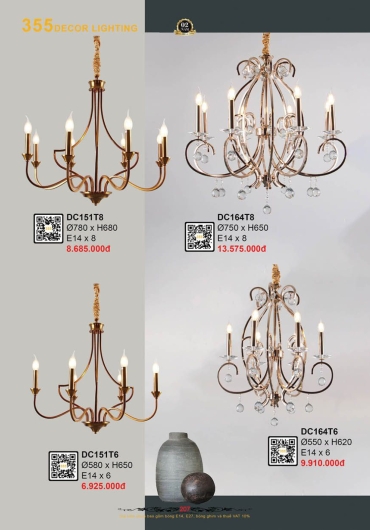 CATALOGUE ĐÈN TRANG TRÍ 355 - 2025