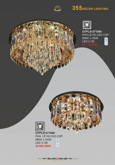 CATALOGUE ĐÈN TRANG TRÍ 355 - 2025