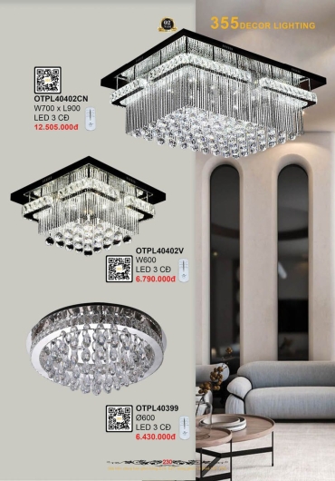CATALOGUE ĐÈN TRANG TRÍ 355 - 2025