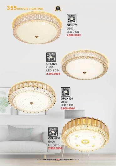 CATALOGUE ĐÈN TRANG TRÍ 355 - 2025