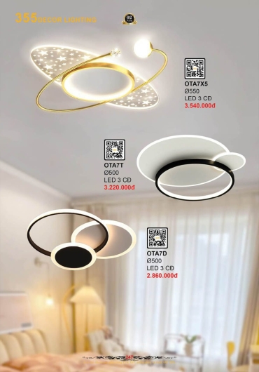 CATALOGUE ĐÈN TRANG TRÍ 355 - 2025