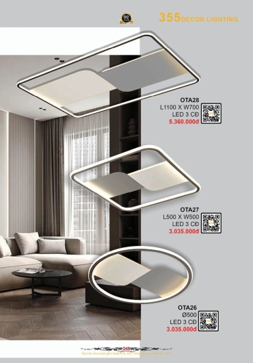 CATALOGUE ĐÈN TRANG TRÍ 355 - 2025