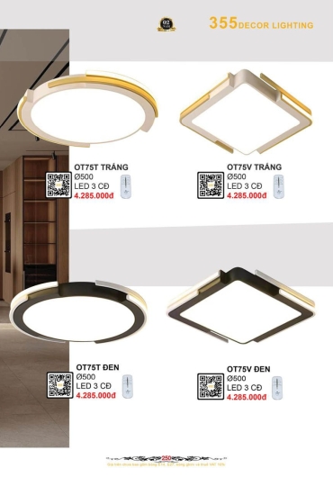 CATALOGUE ĐÈN TRANG TRÍ 355 - 2025