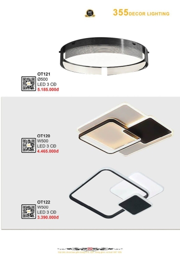 CATALOGUE ĐÈN TRANG TRÍ 355 - 2025