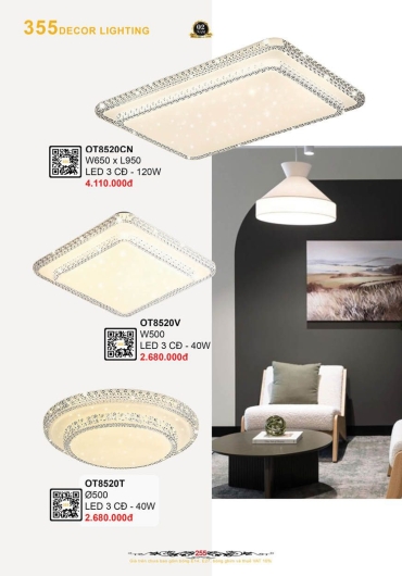 CATALOGUE ĐÈN TRANG TRÍ 355 - 2025