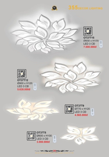CATALOGUE ĐÈN TRANG TRÍ 355 - 2025