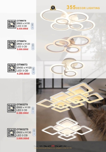 CATALOGUE ĐÈN TRANG TRÍ 355 - 2025