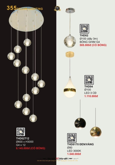CATALOGUE ĐÈN TRANG TRÍ 355 - 2025