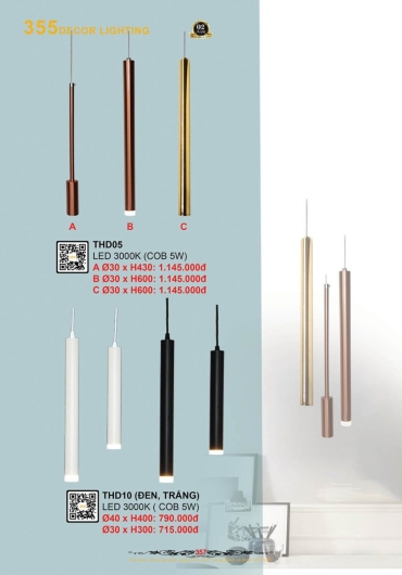 CATALOGUE ĐÈN TRANG TRÍ 355 - 2025
