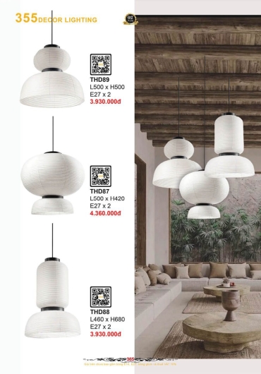 CATALOGUE ĐÈN TRANG TRÍ 355 - 2025