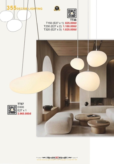 CATALOGUE ĐÈN TRANG TRÍ 355 - 2025