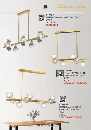 CATALOGUE ĐÈN TRANG TRÍ 355 - 2025