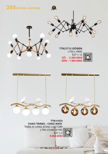 CATALOGUE ĐÈN TRANG TRÍ 355 - 2025