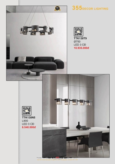 CATALOGUE ĐÈN TRANG TRÍ 355 - 2025