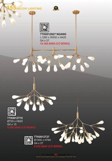 CATALOGUE ĐÈN TRANG TRÍ 355 - 2025
