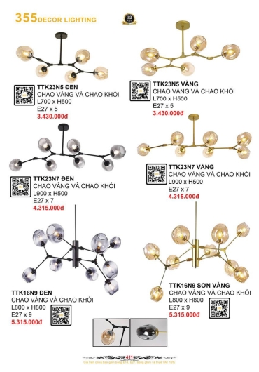 CATALOGUE ĐÈN TRANG TRÍ 355 - 2025
