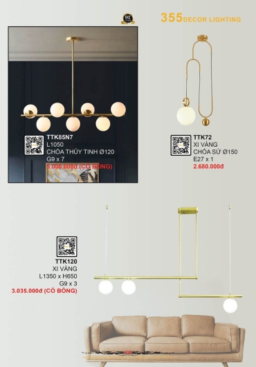 CATALOGUE ĐÈN TRANG TRÍ 355 - 2025