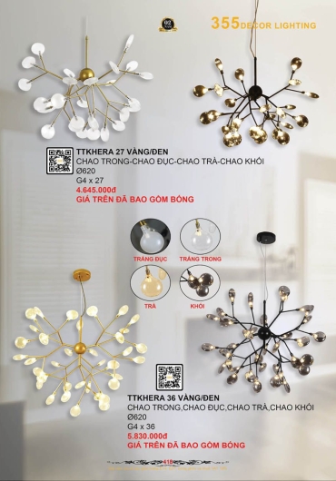 CATALOGUE ĐÈN TRANG TRÍ 355 - 2025