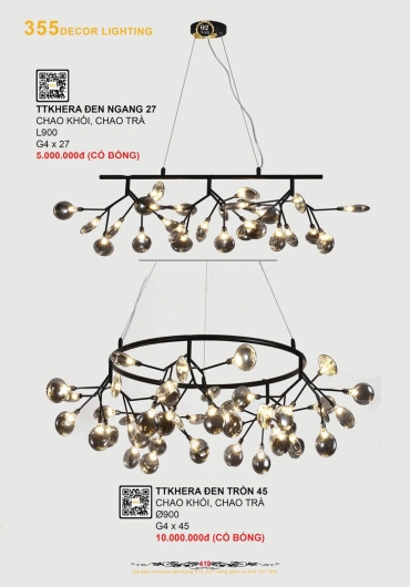 CATALOGUE ĐÈN TRANG TRÍ 355 - 2025