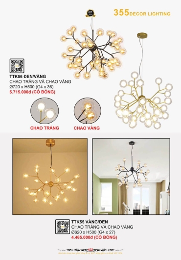 CATALOGUE ĐÈN TRANG TRÍ 355 - 2025