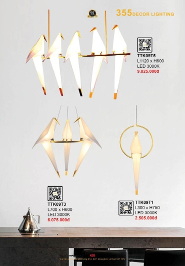 CATALOGUE ĐÈN TRANG TRÍ 355 - 2025
