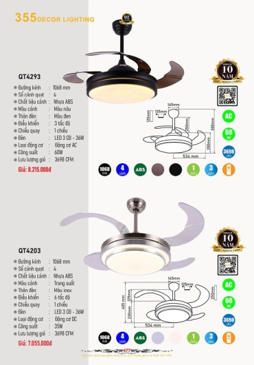 CATALOGUE ĐÈN TRANG TRÍ 355 - 2025