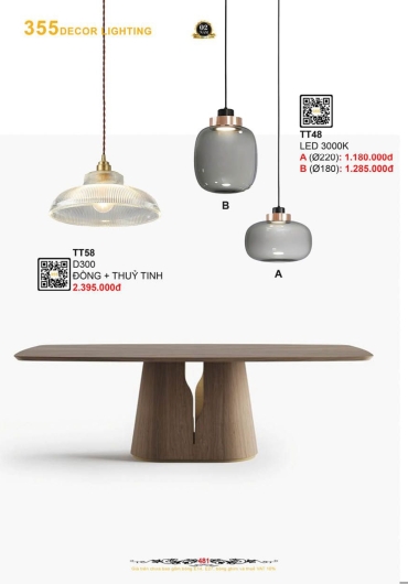 CATALOGUE ĐÈN TRANG TRÍ 355 - 2025