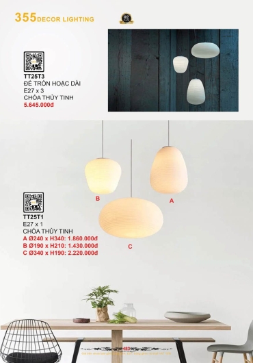 CATALOGUE ĐÈN TRANG TRÍ 355 - 2025