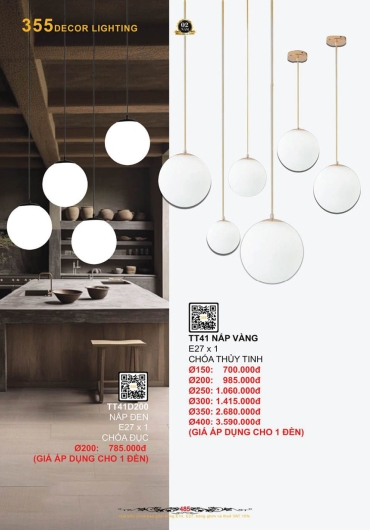 CATALOGUE ĐÈN TRANG TRÍ 355 - 2025