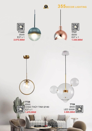 CATALOGUE ĐÈN TRANG TRÍ 355 - 2025