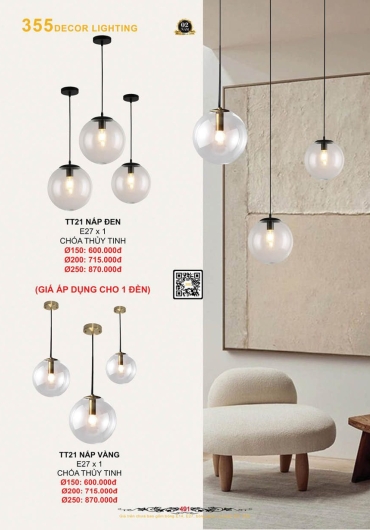 CATALOGUE ĐÈN TRANG TRÍ 355 - 2025