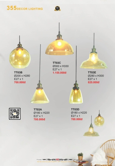 CATALOGUE ĐÈN TRANG TRÍ 355 - 2025