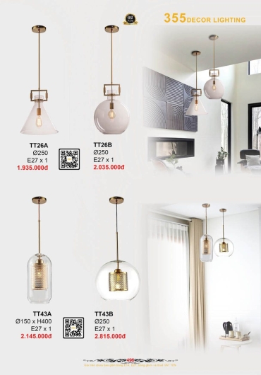 CATALOGUE ĐÈN TRANG TRÍ 355 - 2025