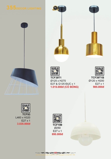 CATALOGUE ĐÈN TRANG TRÍ 355 - 2025