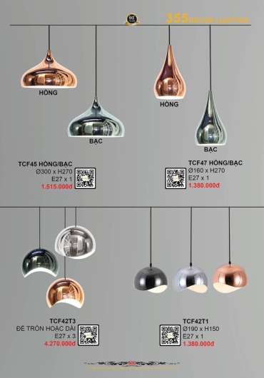 CATALOGUE ĐÈN TRANG TRÍ 355 - 2025