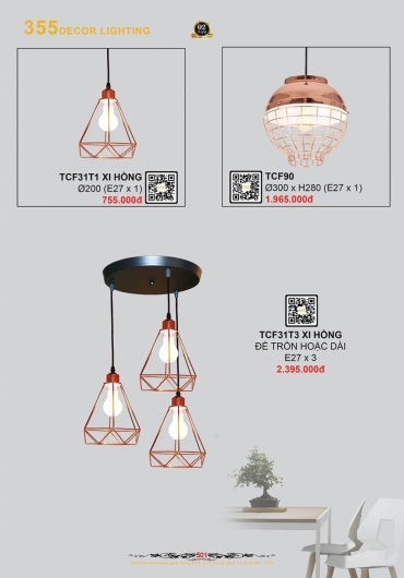 CATALOGUE ĐÈN TRANG TRÍ 355 - 2025