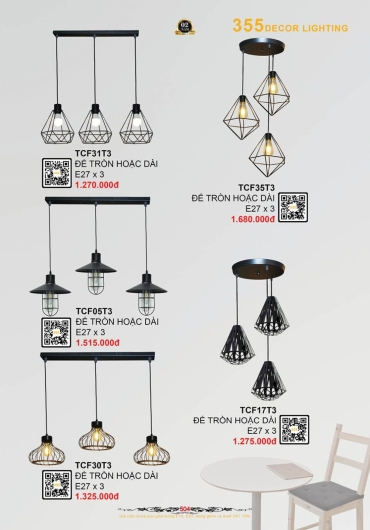 CATALOGUE ĐÈN TRANG TRÍ 355 - 2025