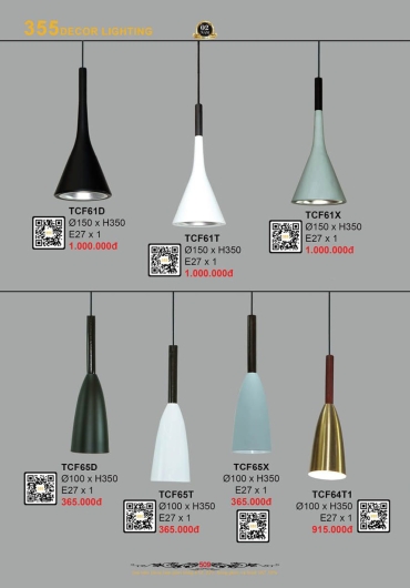 CATALOGUE ĐÈN TRANG TRÍ 355 - 2025