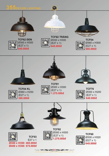 CATALOGUE ĐÈN TRANG TRÍ 355 - 2025