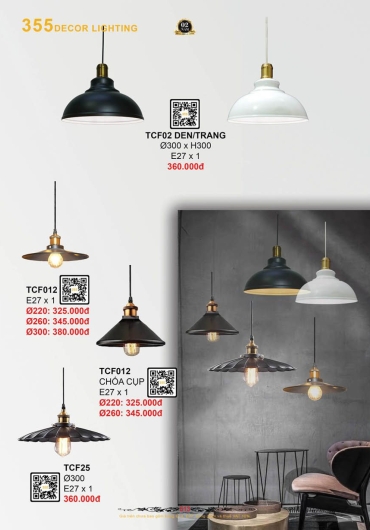 CATALOGUE ĐÈN TRANG TRÍ 355 - 2025