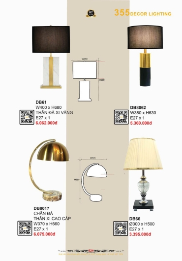 CATALOGUE ĐÈN TRANG TRÍ 355 - 2025