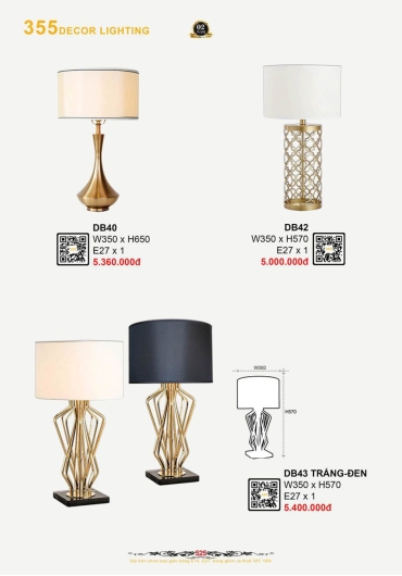 CATALOGUE ĐÈN TRANG TRÍ 355 - 2025