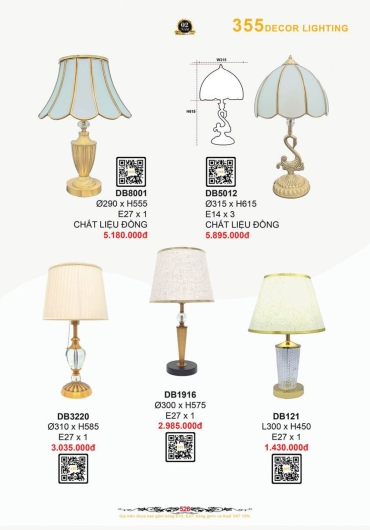 CATALOGUE ĐÈN TRANG TRÍ 355 - 2025