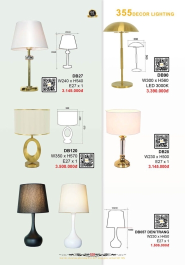 CATALOGUE ĐÈN TRANG TRÍ 355 - 2025