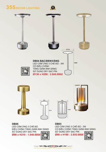 CATALOGUE ĐÈN TRANG TRÍ 355 - 2025