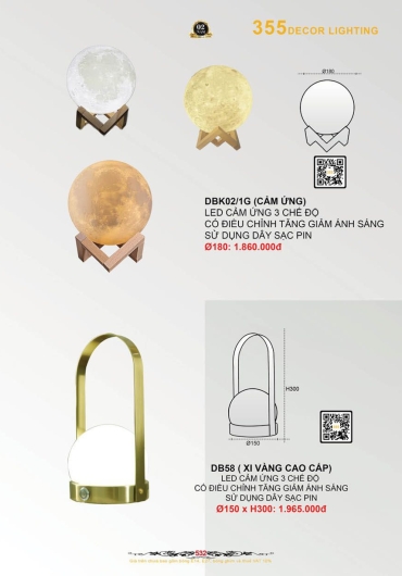 CATALOGUE ĐÈN TRANG TRÍ 355 - 2025