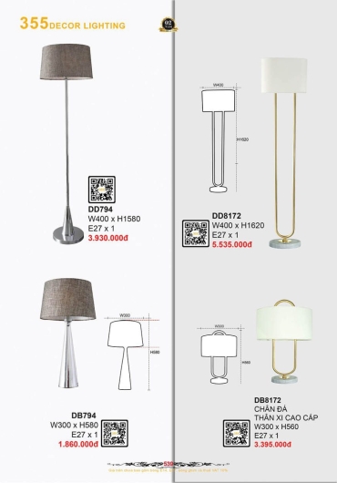 CATALOGUE ĐÈN TRANG TRÍ 355 - 2025